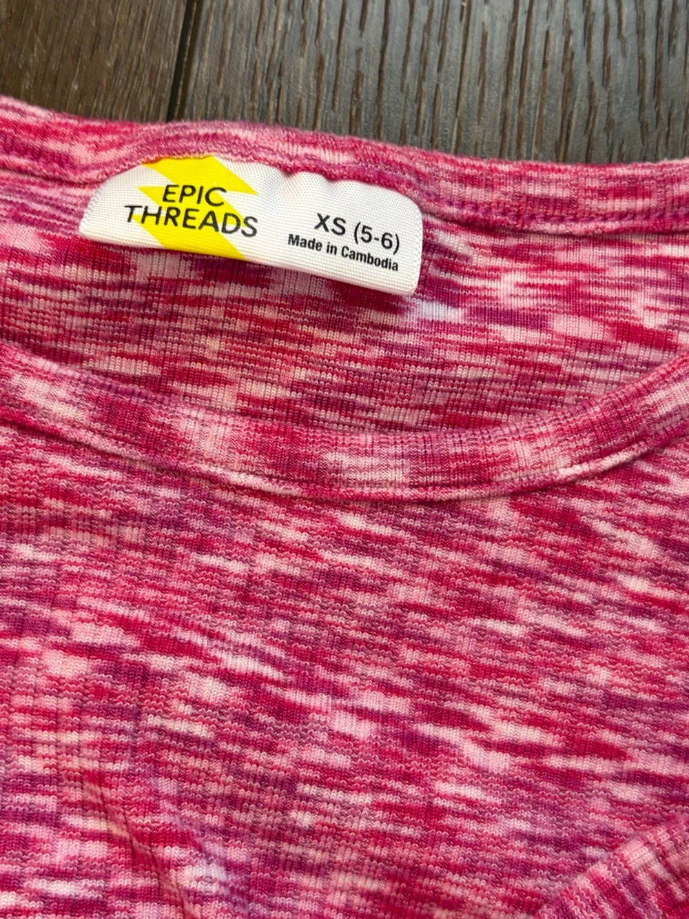 Harper Canyon Green Tee with Pink and Yellow Flower Print